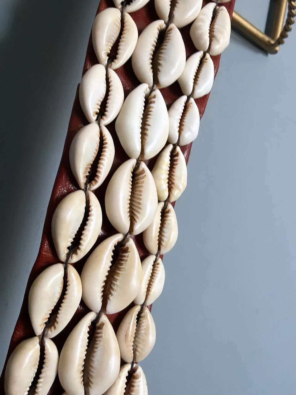 Cowry Shell Leather Tassel Belt | Extra Long Statement Wrap Belt